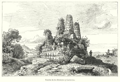 Tomb of the Horatii and the Curiatii, warriors of ancient Roman legend by German School