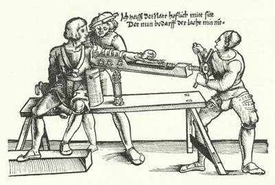 Treating a Soldier with a Wounded Arm by German School