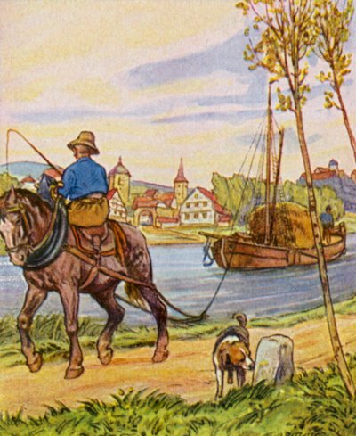 Towboat by German School