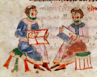 Two monks discussing from 