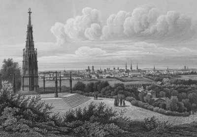 View of Berlin from the Kreuzberg by German School
