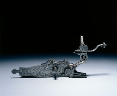 Wheel-Lock from a Hunting Rifle, Early 1700s by German School