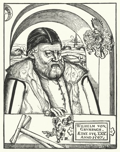 Wilhelm von Grumbach, German knight and adventurer (engraving) by German School