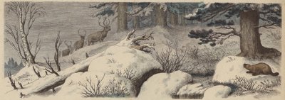 Winter Landscape in Canada by German School