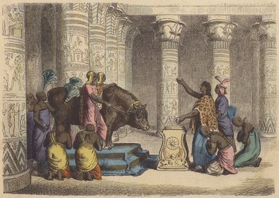 Worship of the Apis Bull in Ancient Egypt by German School