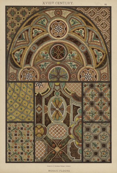 18th Century, Mosaic Floors by German School