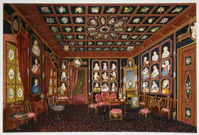 Conversation Salon in Villa Lazarovich, Trieste Residence of Maximilian of Habsburg by Germano Prosdocimi