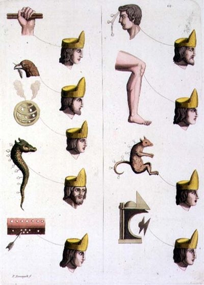 Objects representing Mexican Kings by Gerolamo Fumagalli