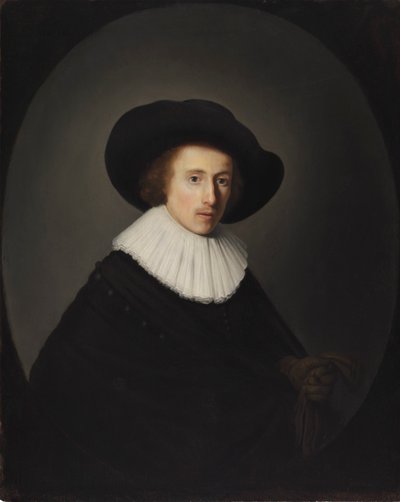 Portrait of a Man with a Hat by Gerrit Dou