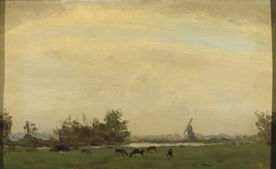 Meadow Landscape on the Spaarne by Gerrit Willem Dijsselhof