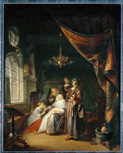 The Dropsical Woman by Gerrit or Gerard Dou