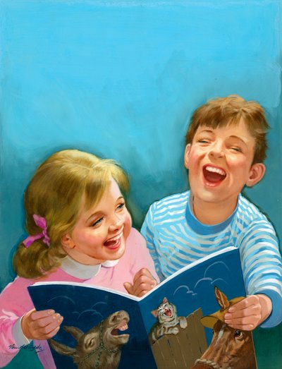 Children laughing by Gerritt Vandersyde