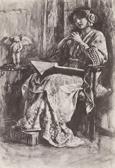 Illustration for The Story of Hereward, The Champion of England by Gertrude E. Demain (after) Hammond
