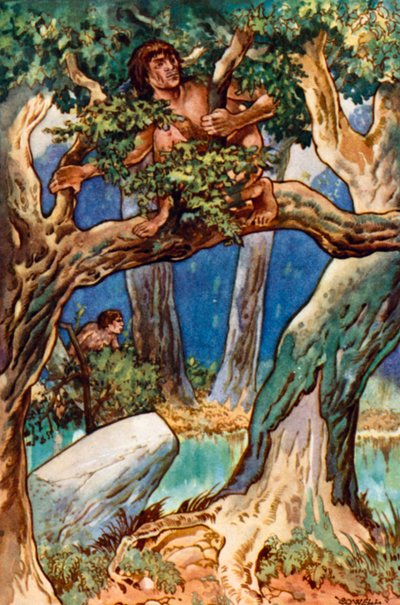 Long, Long, Long Ago Man in the Forest and Swamp by Gertrude Hamilton