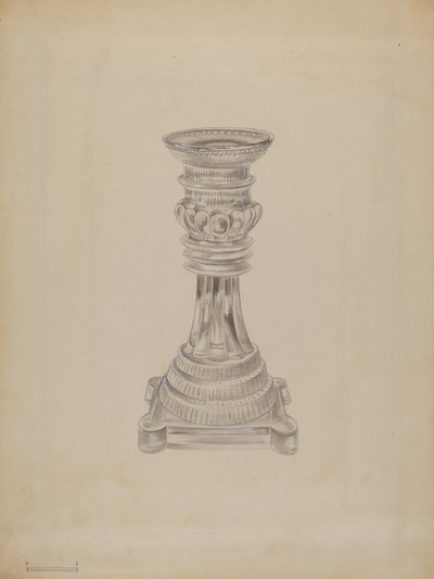 Candlestick, 1935-1942 by Gertrude Lemberg