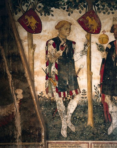 Valerano and Thomas III of Saluzzo (detail) by Giacomo Jaquerio
