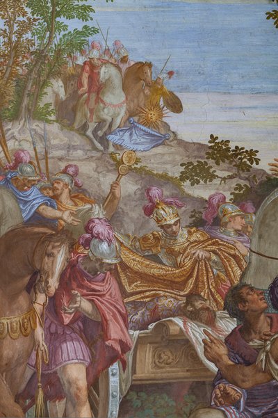 Alexander the Great Covering the Corpse of Darius with a Mantle by Giambattista (1526 78) Zelotti