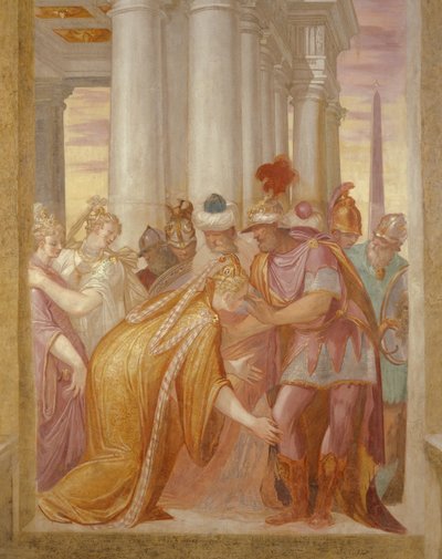 Central Wall Depicting Sophonisba Requesting Help from Massinissa by Giambattista 1526 78 Zelotti