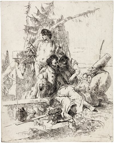 Punchinello gives counsel from the series 