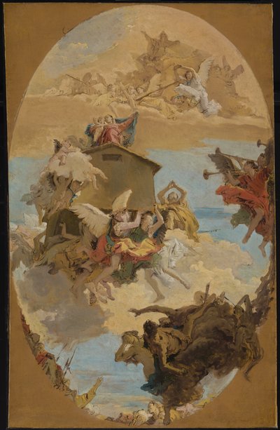 The Miracle of the Holy House of Loreto by Giambattista & Tiepolo Giandomenico (1727-1804) Tiepolo