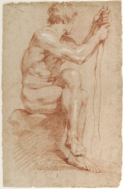 Seated Male Nude by Gian Lorenzo Bernini