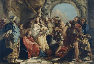 Christ and the Woman Taken in Adultery by Giandomenico (1727 1804) Tiepolo