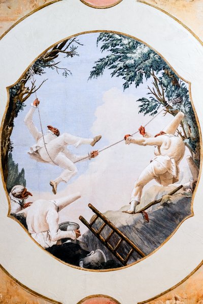 The Game of Escarpolette by Giandomenico (1727-1804) Tiepolo