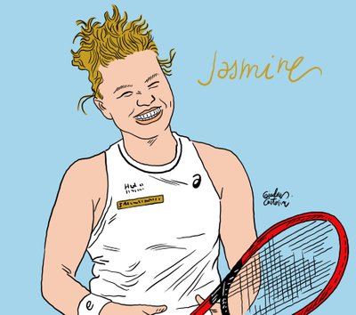 Jasmin Paolini, 2024 by Gianluca Costantini