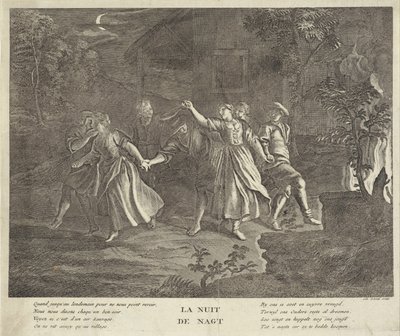 Night: Round Dance of Young Men and Women by Gilbert Schoute