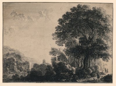 The Man and His Dog in a Landscape by Gillis Neyts