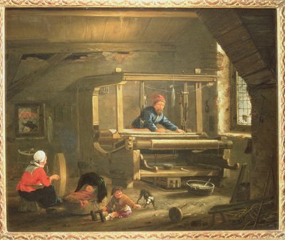The Workshop of a Weaver by Gillis Rombouts