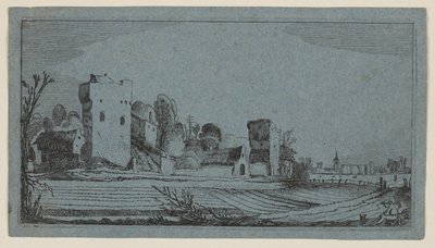 Fields Before Ruins Transformed into Farms, from Twelve Landscapes with Figures by Gillis van Scheyndel