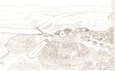 Ancient Rome: View of the City of Rome in the 6th Century BC by Giorgio Albertini