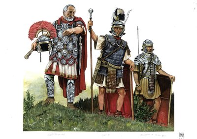 Ancient Rome: A Centurion, Optio, and a Legionary, 2nd Century by Giorgio Albertini