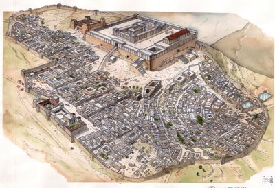 Roman Antiquity: Reconstitution of the City of Jerusalem by Giorgio Albertini