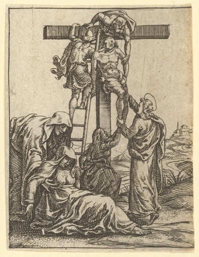 The Virgin of Sorrows: The Descent from the Cross by Giorgio Ghisi