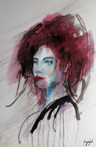 Expressive Woman Portrait by Giorgio Gosti