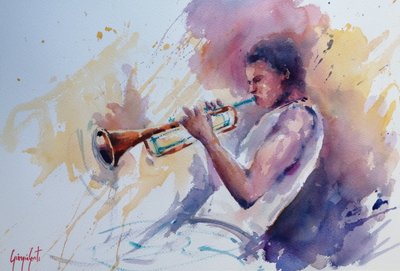 Jazz Trumpet Player by Giorgio Gosti
