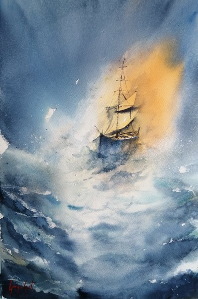 Sailing Through the Storm by Giorgio Gosti