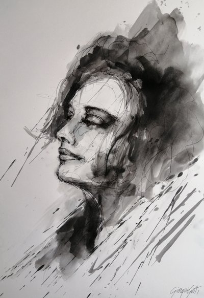 Woman In Contemplation by Giorgio Gosti