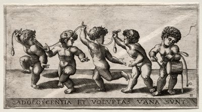 Children Dancing to a Drum by Giorgio Reverdino