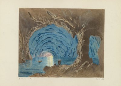 Blue Grotto on Capri by Giorgio Sommer (attributed to)