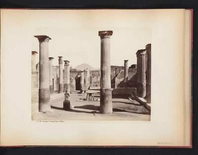 View of the Ruin of the House of Marco Olconio in Pompeii, Italy by Giorgio Sommer (attributed to)