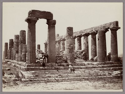 Agrigento: Temple of Juno and Lacinia Giroenti by Giorgio Sommer
