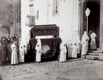 Funeral Procession of the Congregation of San Francesco in Naples by Giorgio Sommer