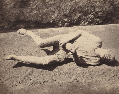 Human Cast, Pompeii, 1873 by Giorgio Sommer