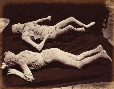 Human Casts, Pompeii, c. 1870 by Giorgio Sommer