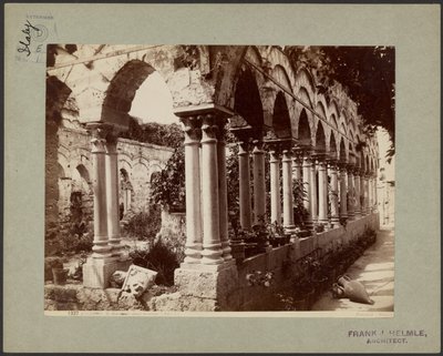 Palermo. S. Giovanni degli Eremiti, Cloister by Giorgio Sommer