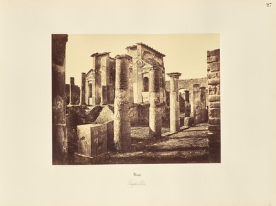 Pompeii. Temple of Isis. by Giorgio Sommer