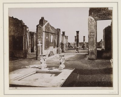 Remains of the Casa di Cornelia Ruffo in Pompeii by Giorgio Sommer